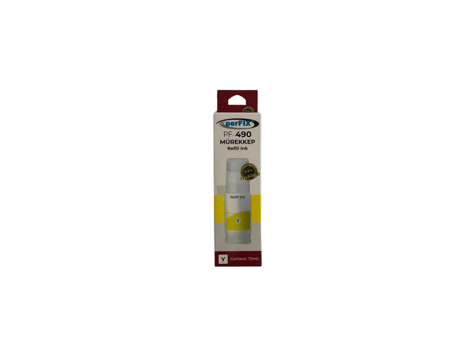 perFIX Canon  PF CGI-490Y - Sarı  790 - 190 -  Şişeli Mürekkep 70ml