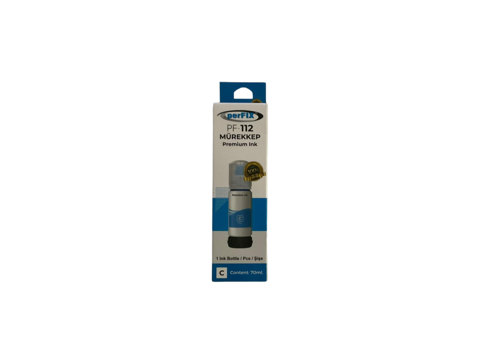 perFIX PF T112C  Mavi Şişeli Mürekkep (70 ml )