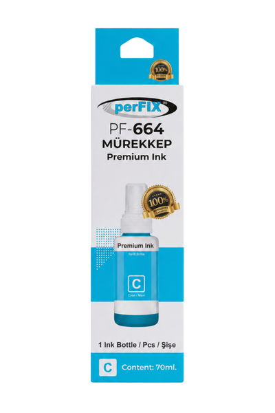 perFIX PF T6732  Mavi Şişeli Mürekkep (70 ml )