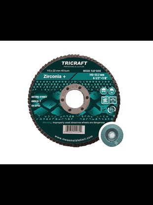 Flap Disk Zımpara 115 mm 40 Kum ZR Zirkonyum MES224