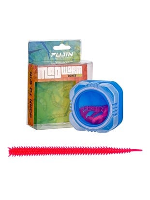Fujin Mad Worm 9cm Saklama Kutulu LRF Silikonu - PINK GLOW