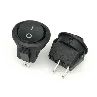 KCD1 16mm Işıksız ON/OFF 2 Pin Yuvarlak Anahtar