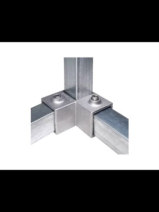 Kutu Profil Civatalı Metal Köşe Bağlantı Parçası 30x30mm