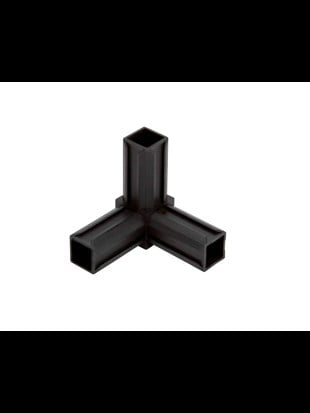 Kutu Profil Köşe Tip Plastik Bağlantı Parçası 25x25mm
