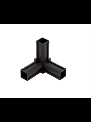 Kutu Profil Köşe Tip Plastik Bağlantı Parçası 20x20mm