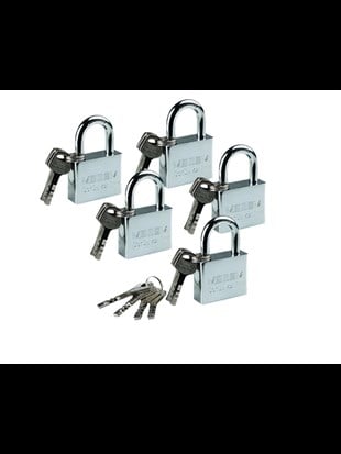 Master Çelik Asma Kilit 55mm 5'li Set MES 342