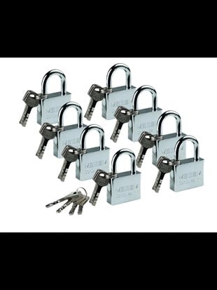 Master Çelik Asma Kilit 55mm 8'li Set MES 344