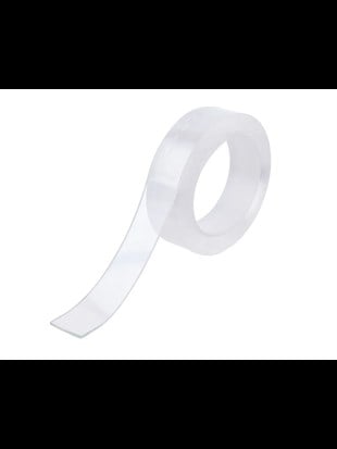 Şeffaf Çift Taraflı Silikon Bant 30mm x 2mt