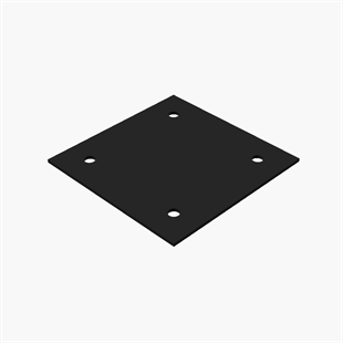 Elastomer Mesnet Takozu  300x300x6mm -  Ø 20mm