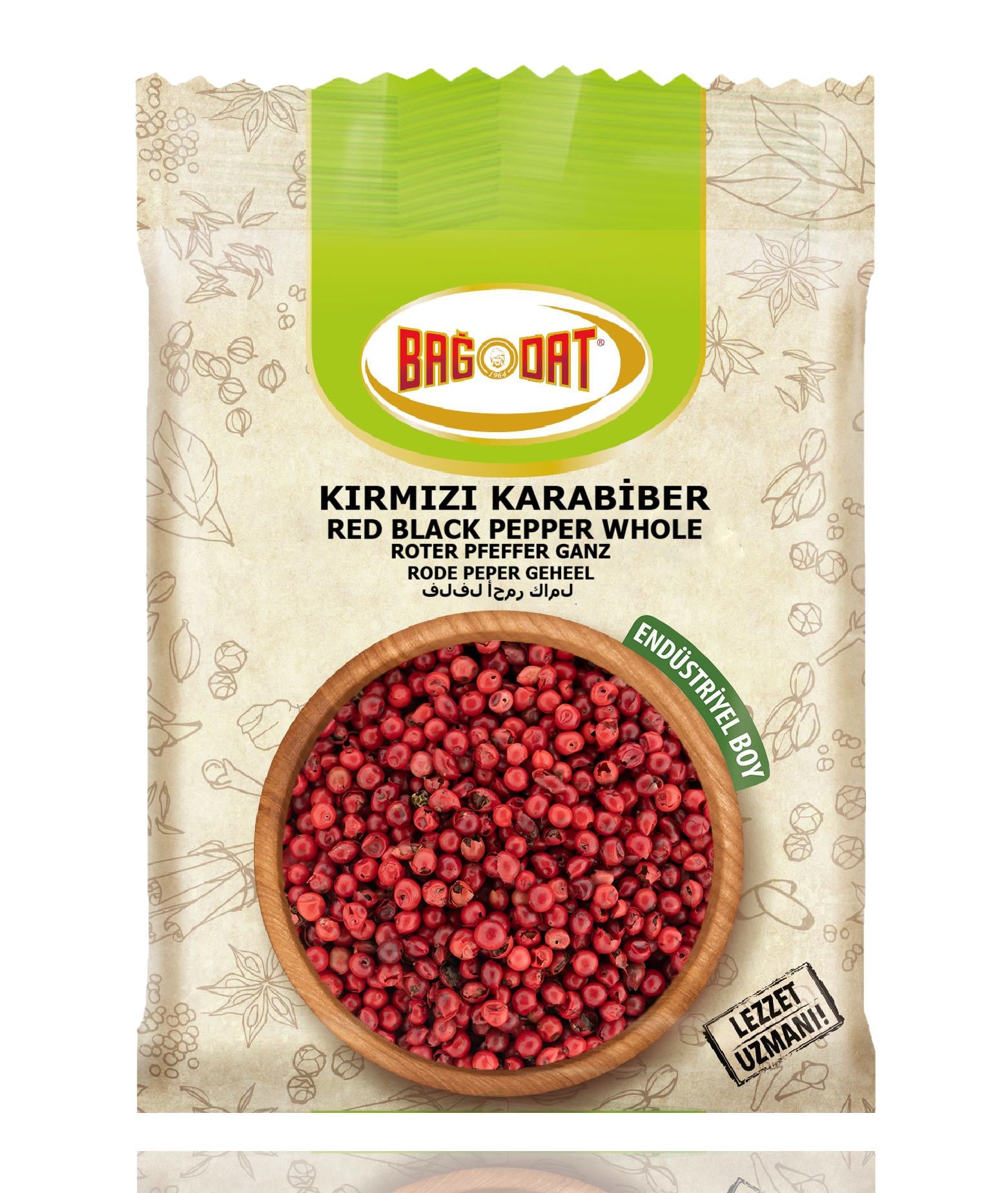 Bağdat BaharatKarabiber Kırmızı Tane 1 KG