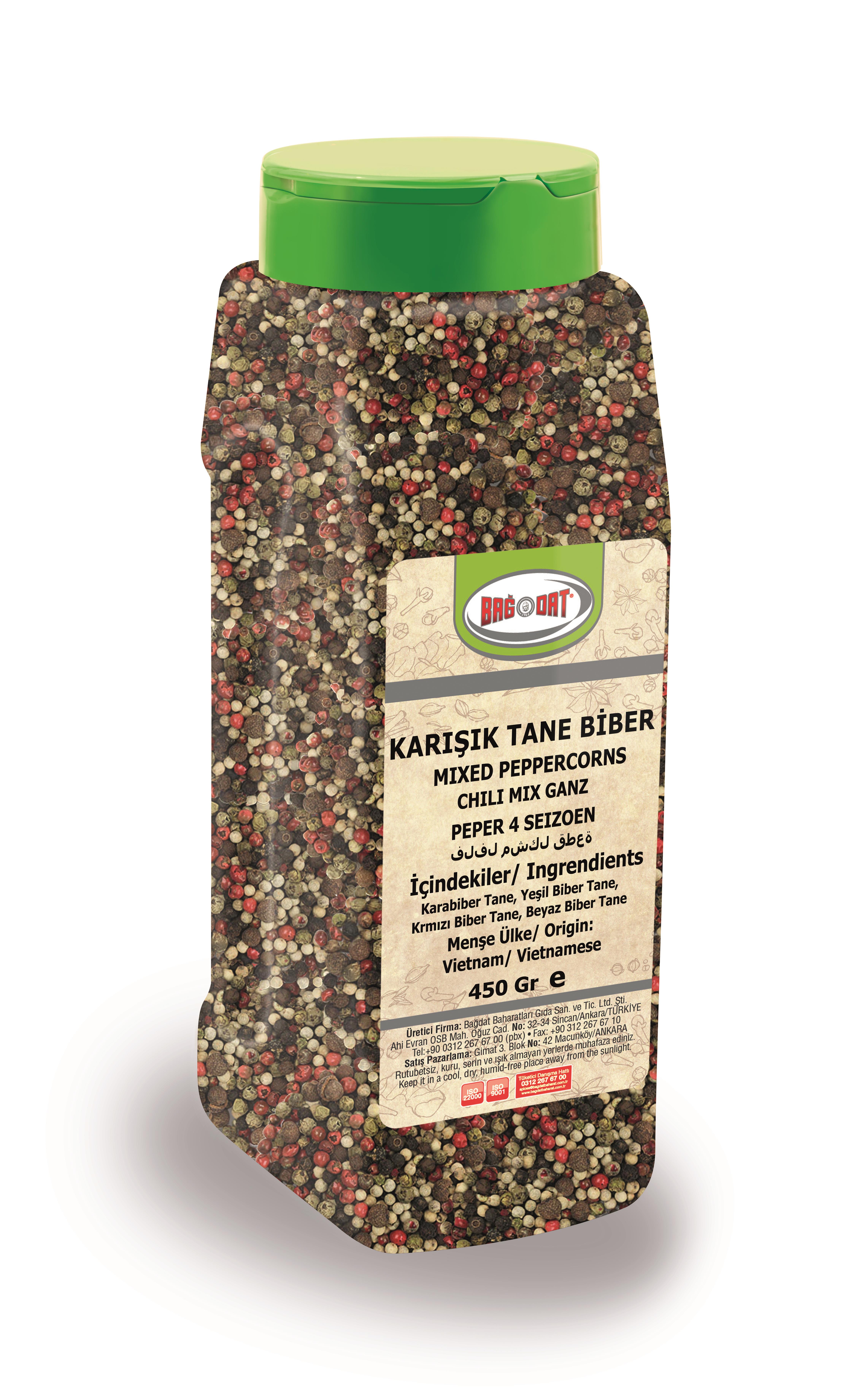 Bağdat BaharatKarışık Tane Biber 450 Gr.
