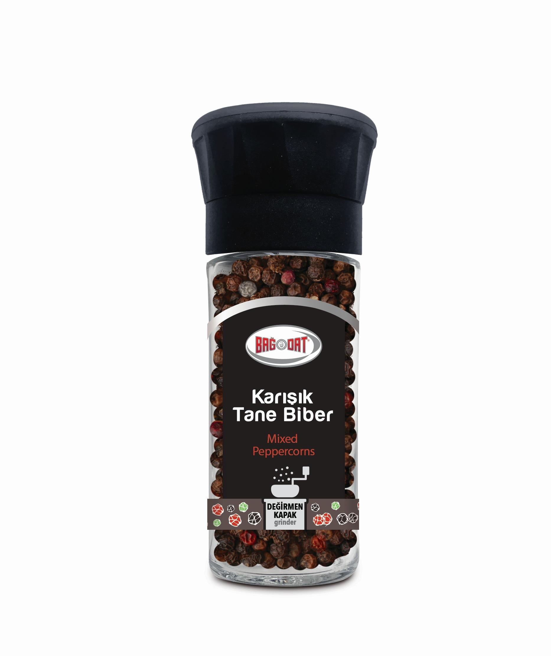 Bağdat BaharatKarışık Tane Biber Değirmen