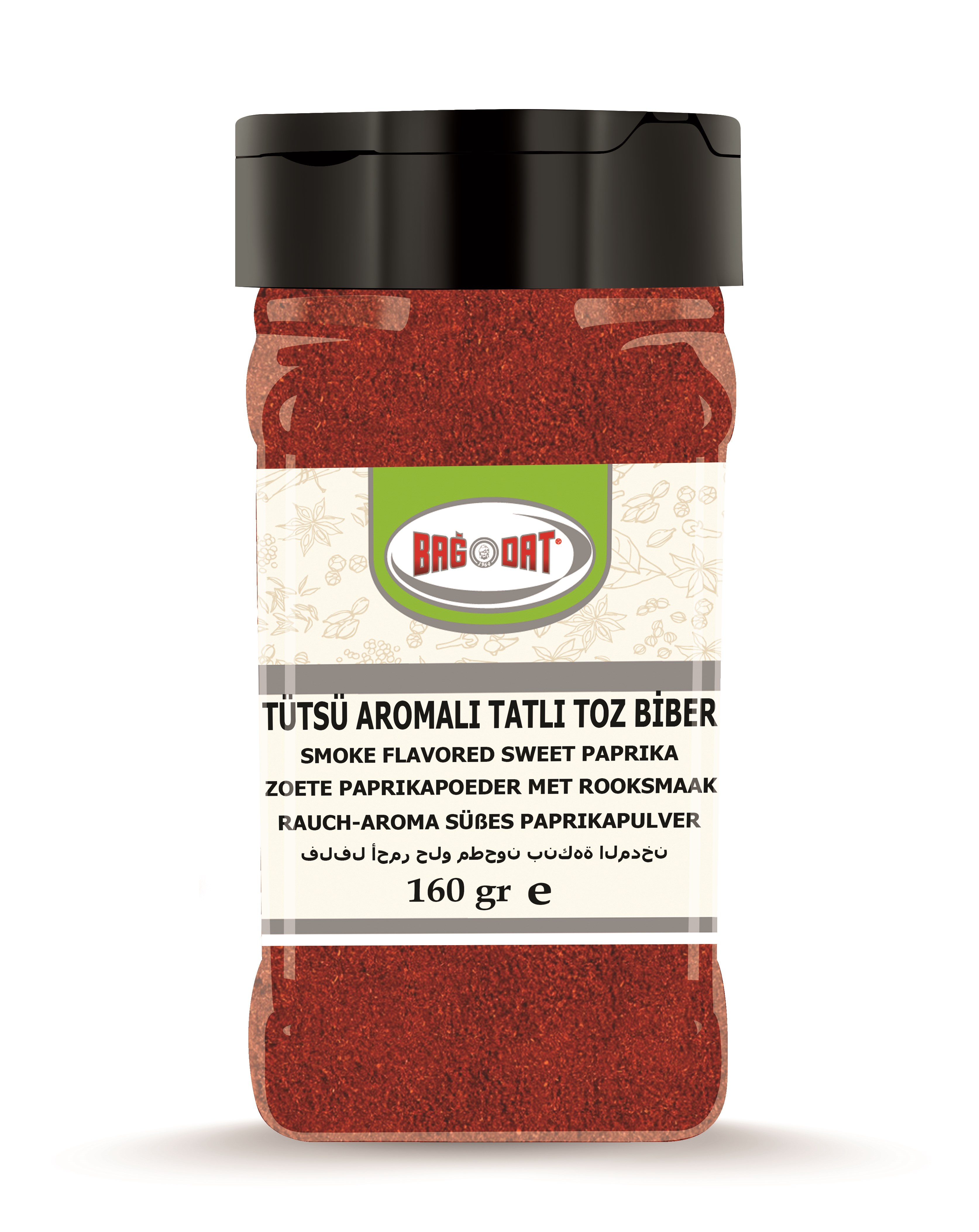 BağdatTütsülenmiş Tatlı Kırmızı Toz Biber Küçük Pet 160 Gr.