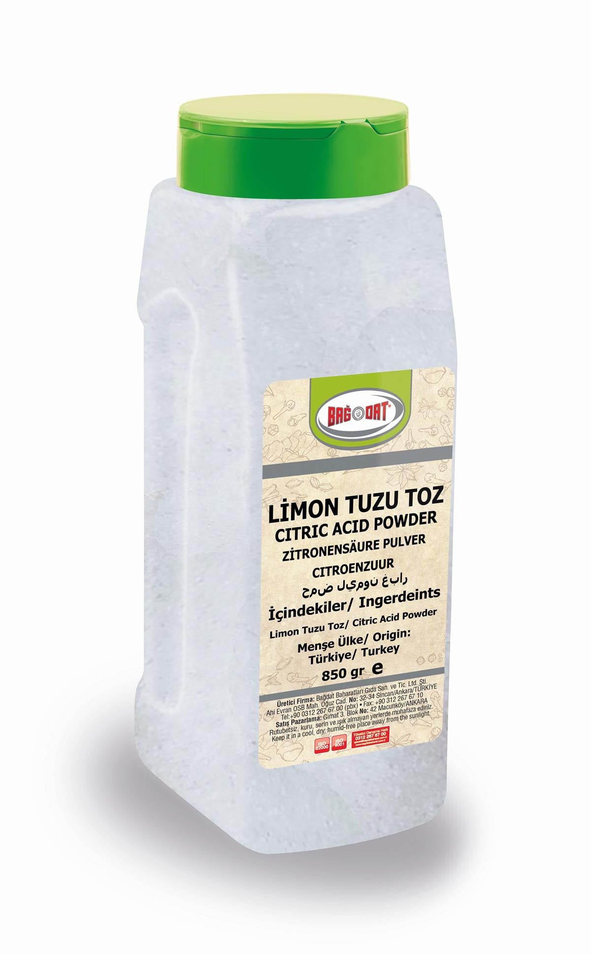 Limon Tuzu Toz 850 Gr.