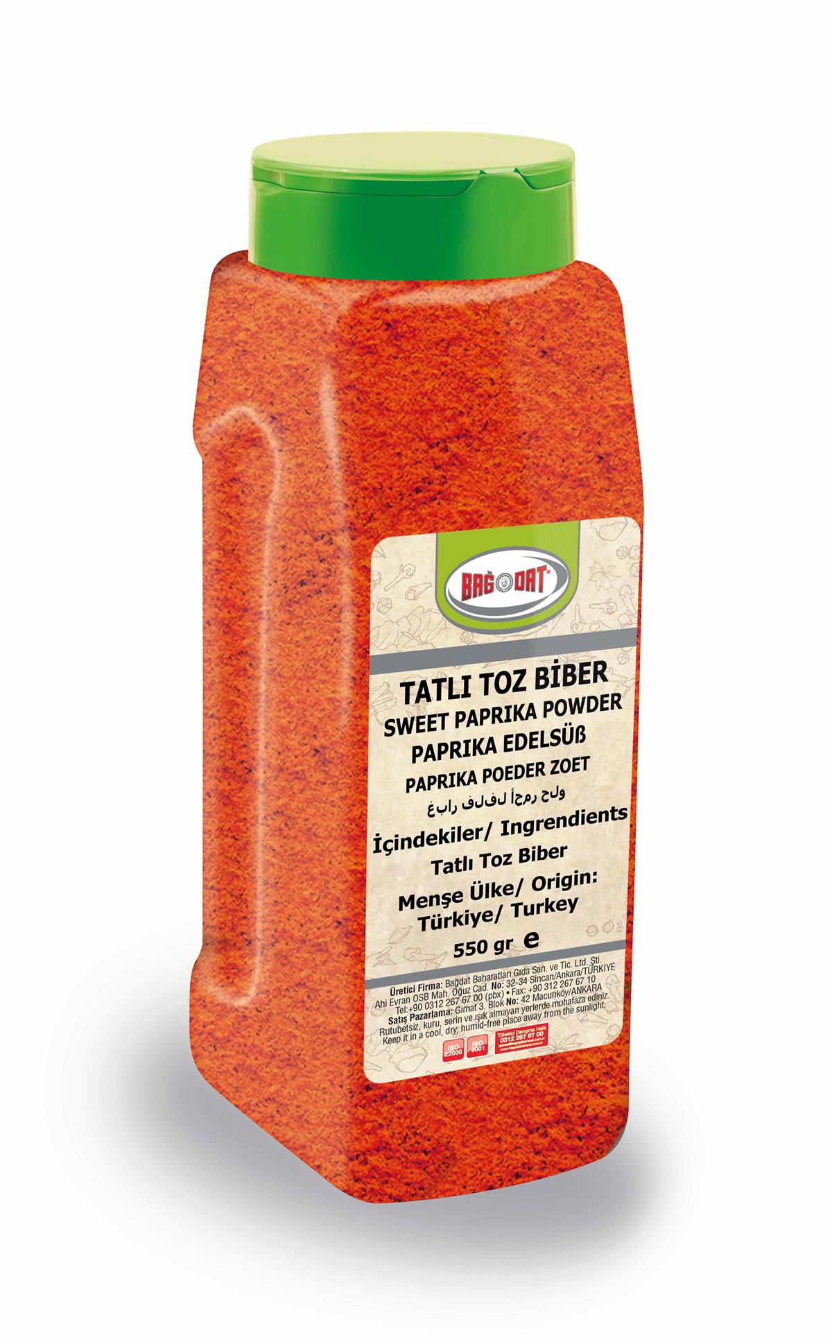 Tatlı Toz Biber 550 Gr.