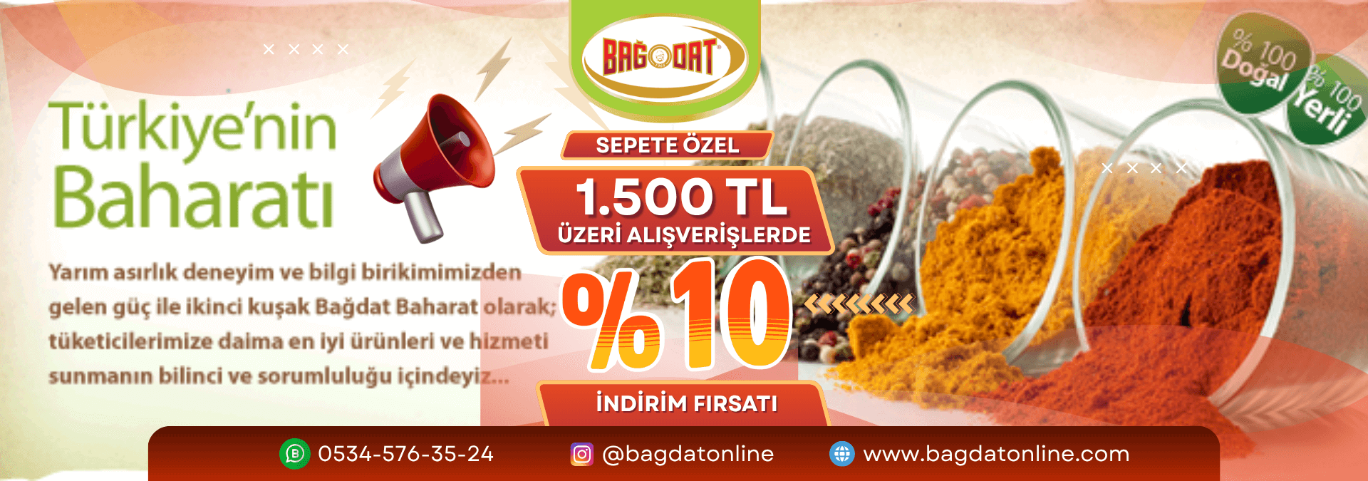 1500 ₺ ve Üzeri Alışverişlerinizde Sepette %10 İndirim!