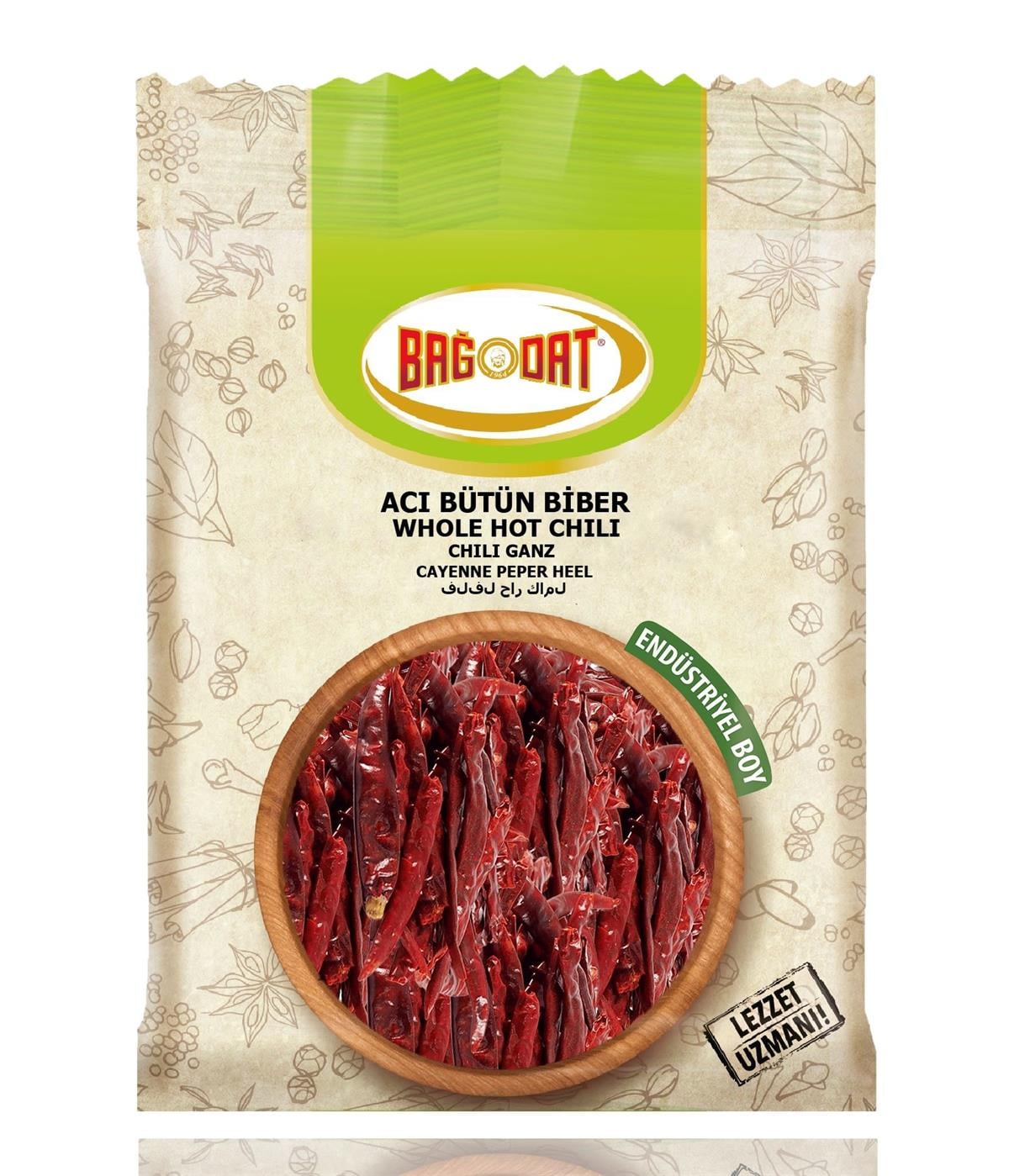 Acı Bütün Biber 250 Gr.