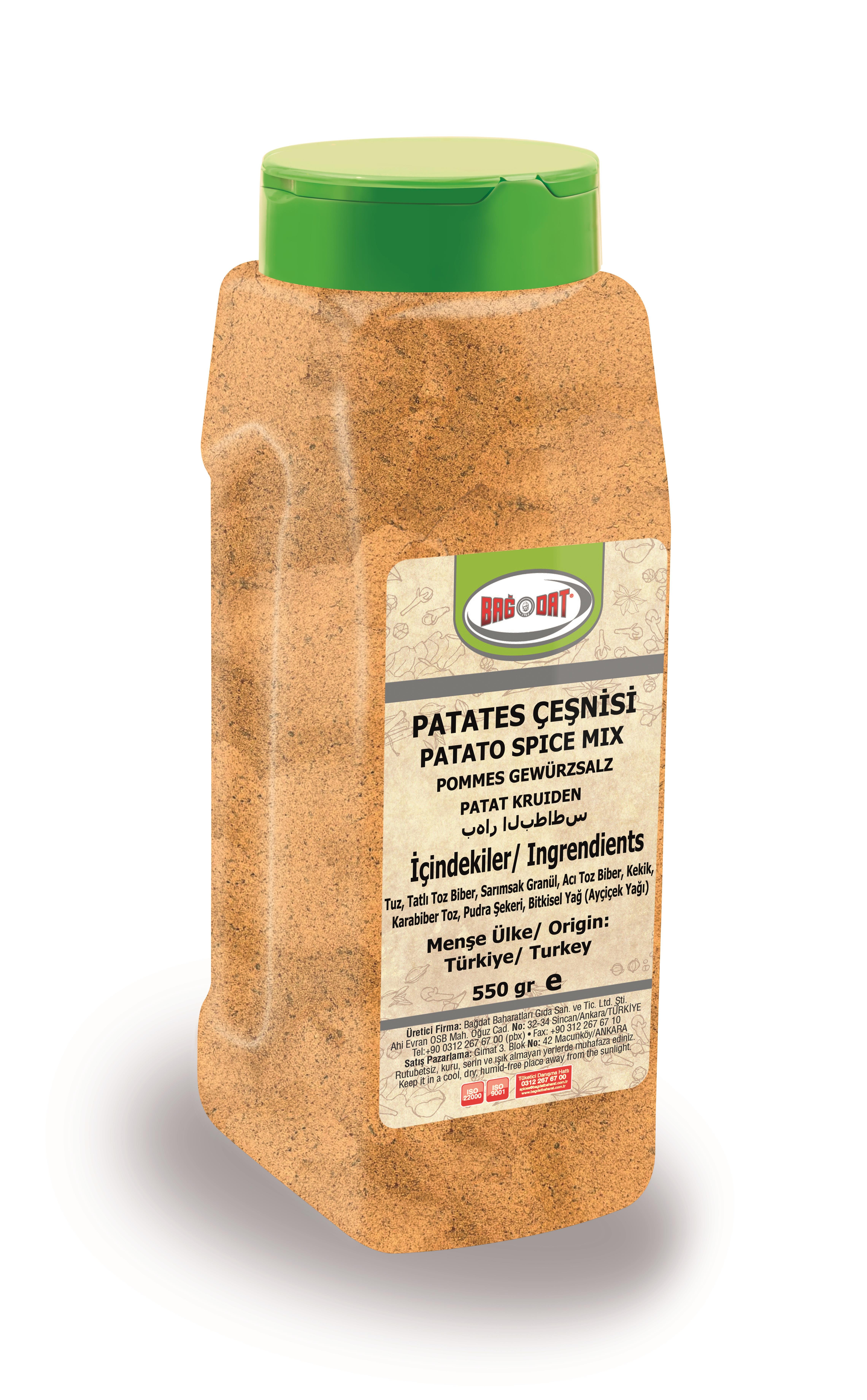 Bağdat BaharatPatates Çeşnisi 550 Gr.