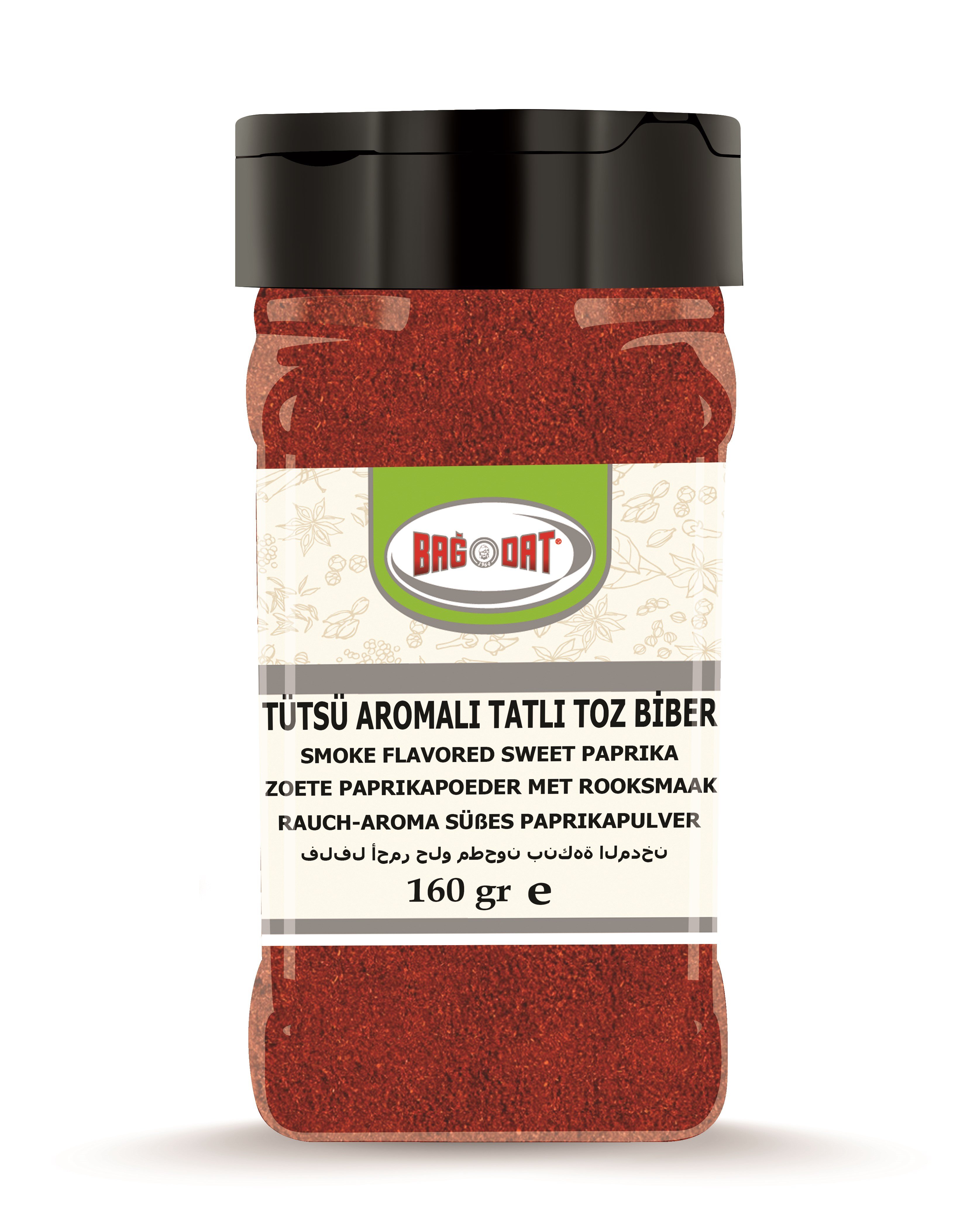 BağdatTütsülenmiş Tatlı Kırmızı Toz Biber Küçük Pet 160 Gr.