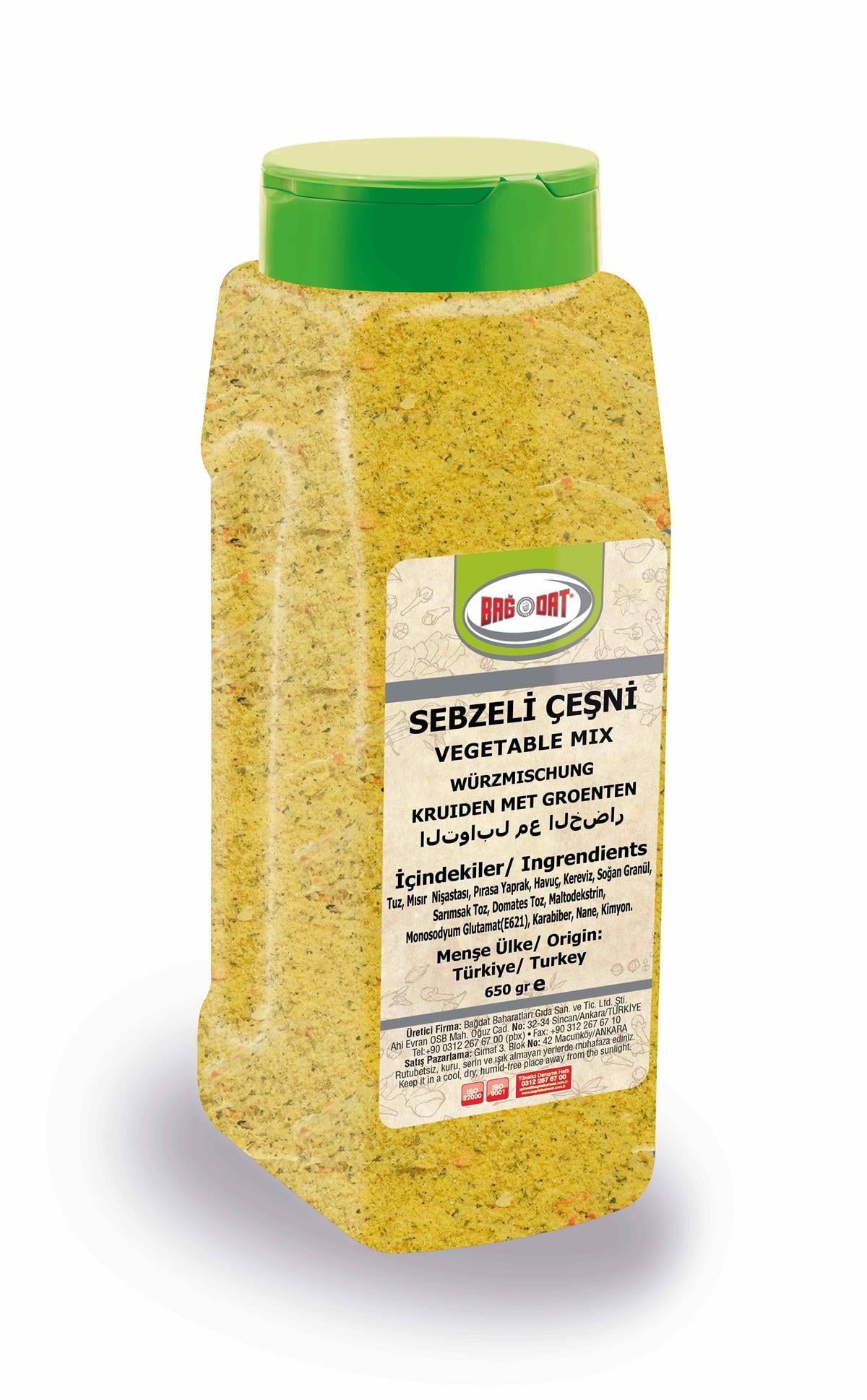 Sebzeli Çeşni 650 Gr.