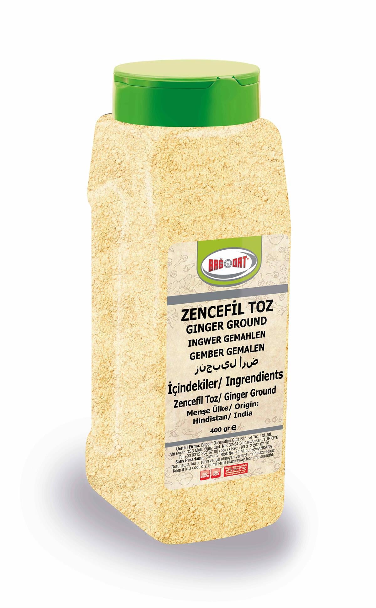 Zencefil Toz 400 Gr.