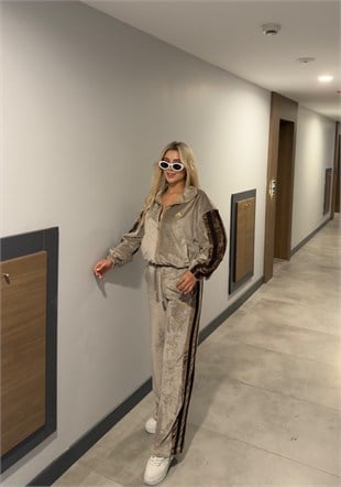 LARA KADİFE TAKIM VİZON