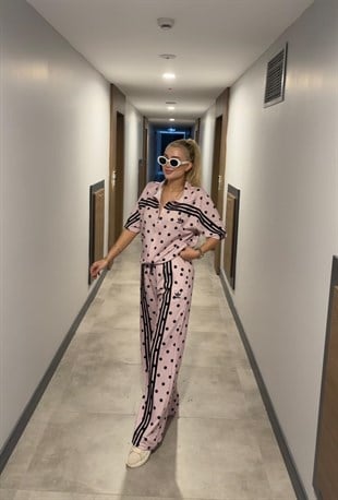 PUANTEYELİ TAKIM  PEMBE