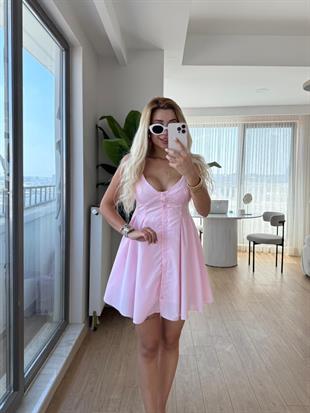 Tanyel elbise pembe