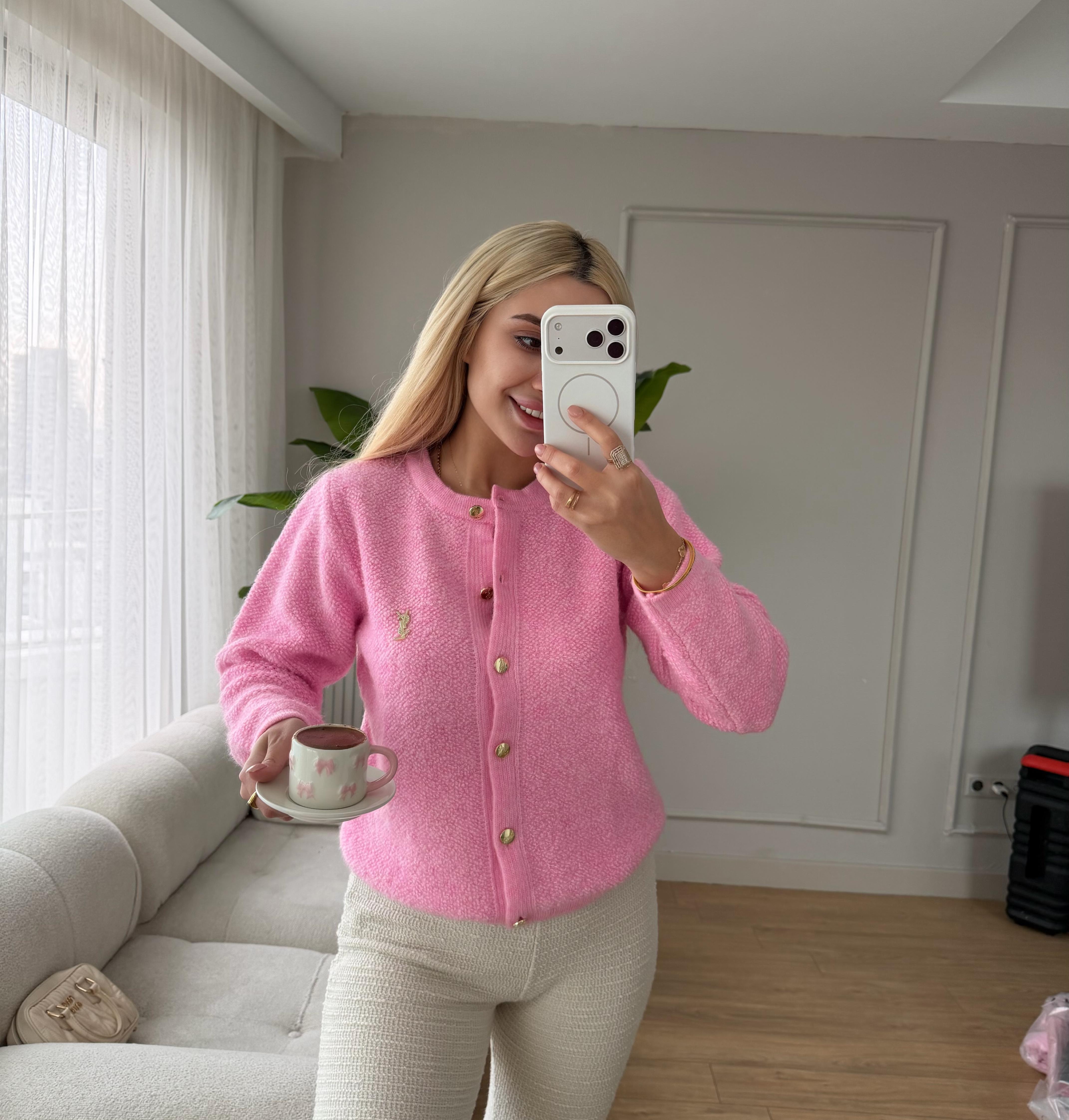 PREMİUM KAZAK PEMBE