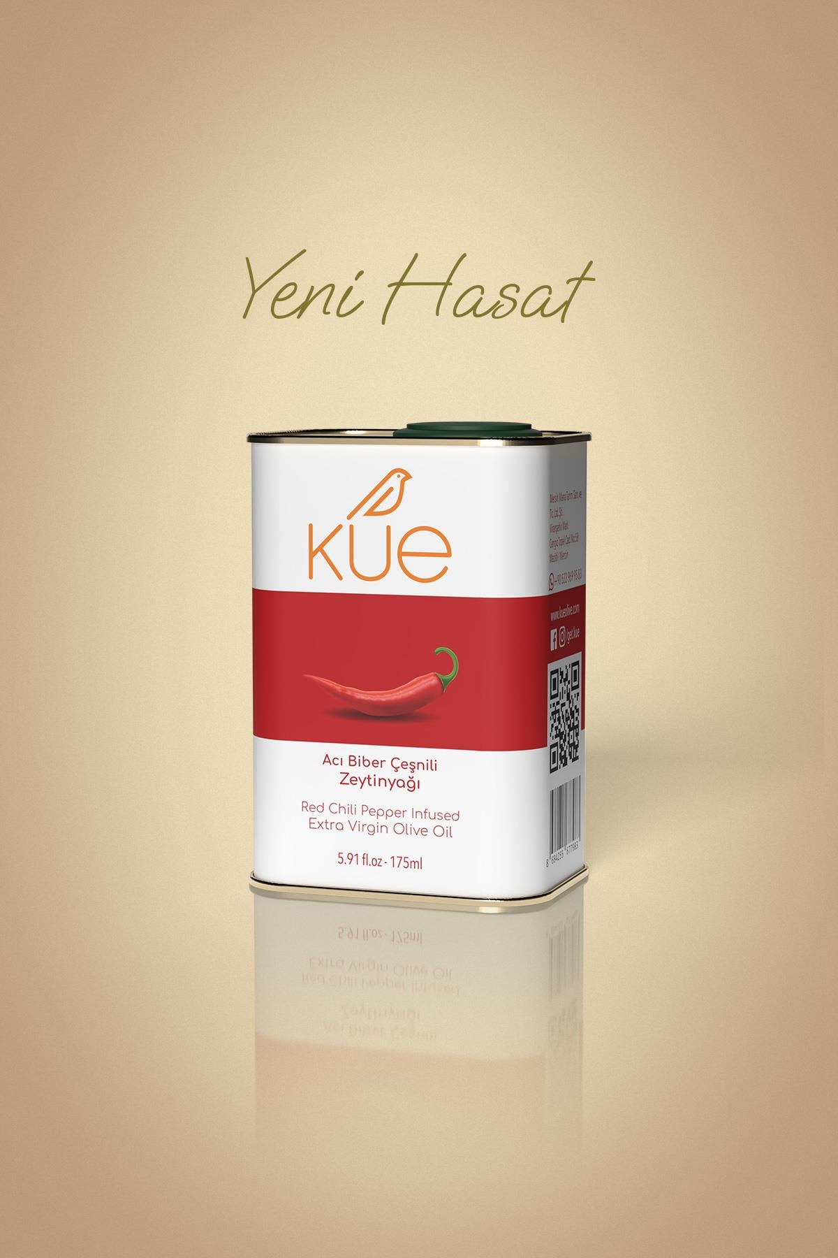 Kue Acı Biber Çeşnili Natürel Sızma Zeytinyağı 175 mL