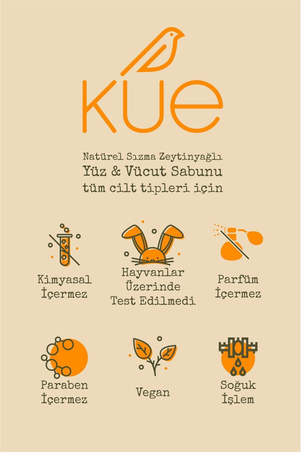 KUE Doğal El Yapımı %100 Natürel Sızma Zeytinyağı Sabunu