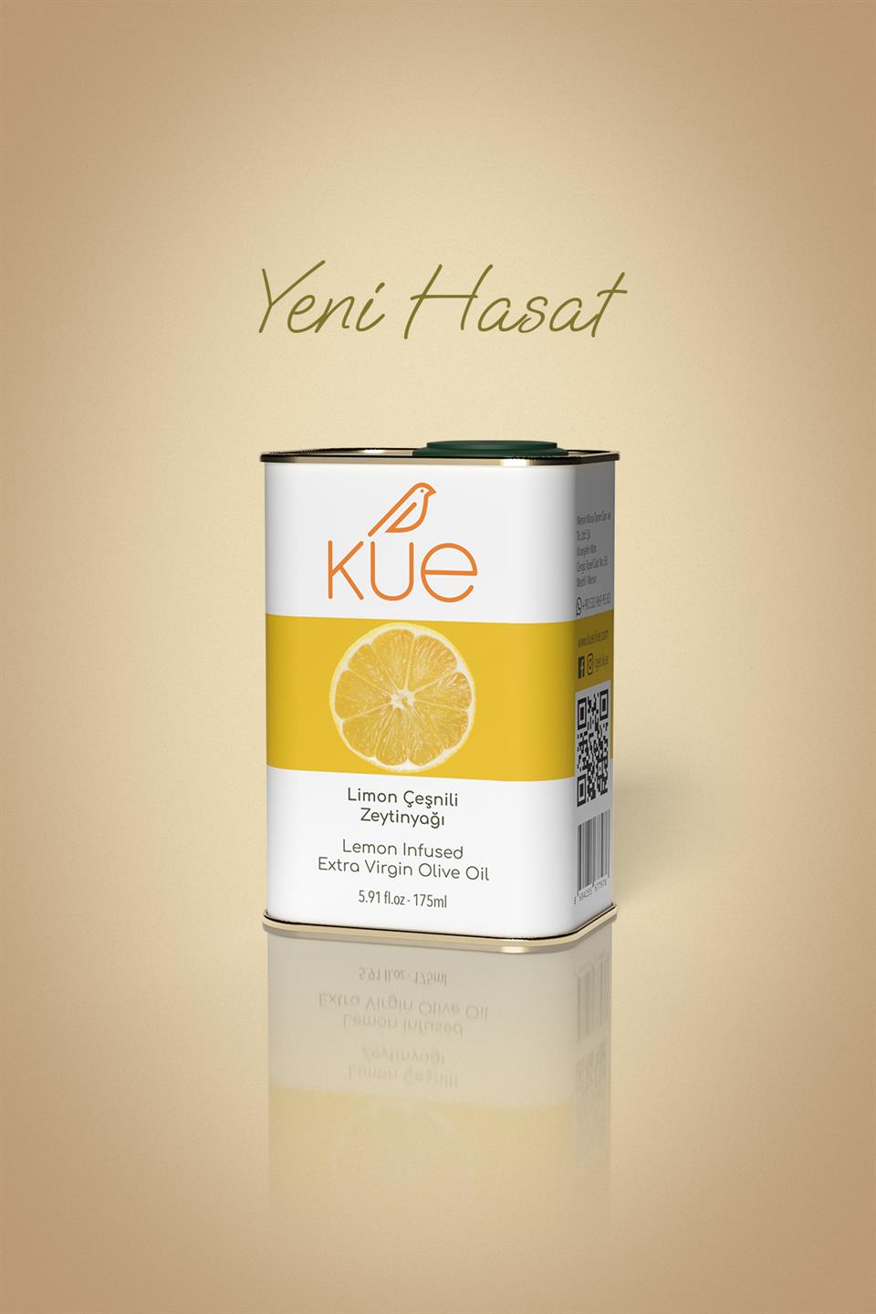 Kue Limon Çeşnili Natürel Sızma Zeytinyağı 175 mL