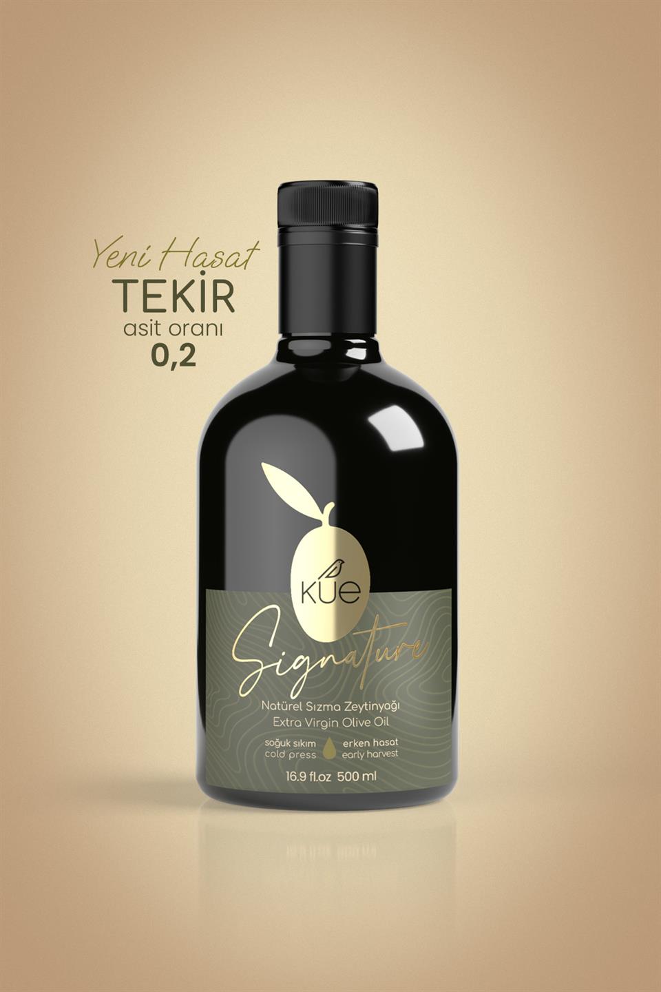 KUE Signature Erken Hasat Soğuk Sıkım Natürel Sızma Zeytinyağı 500ml