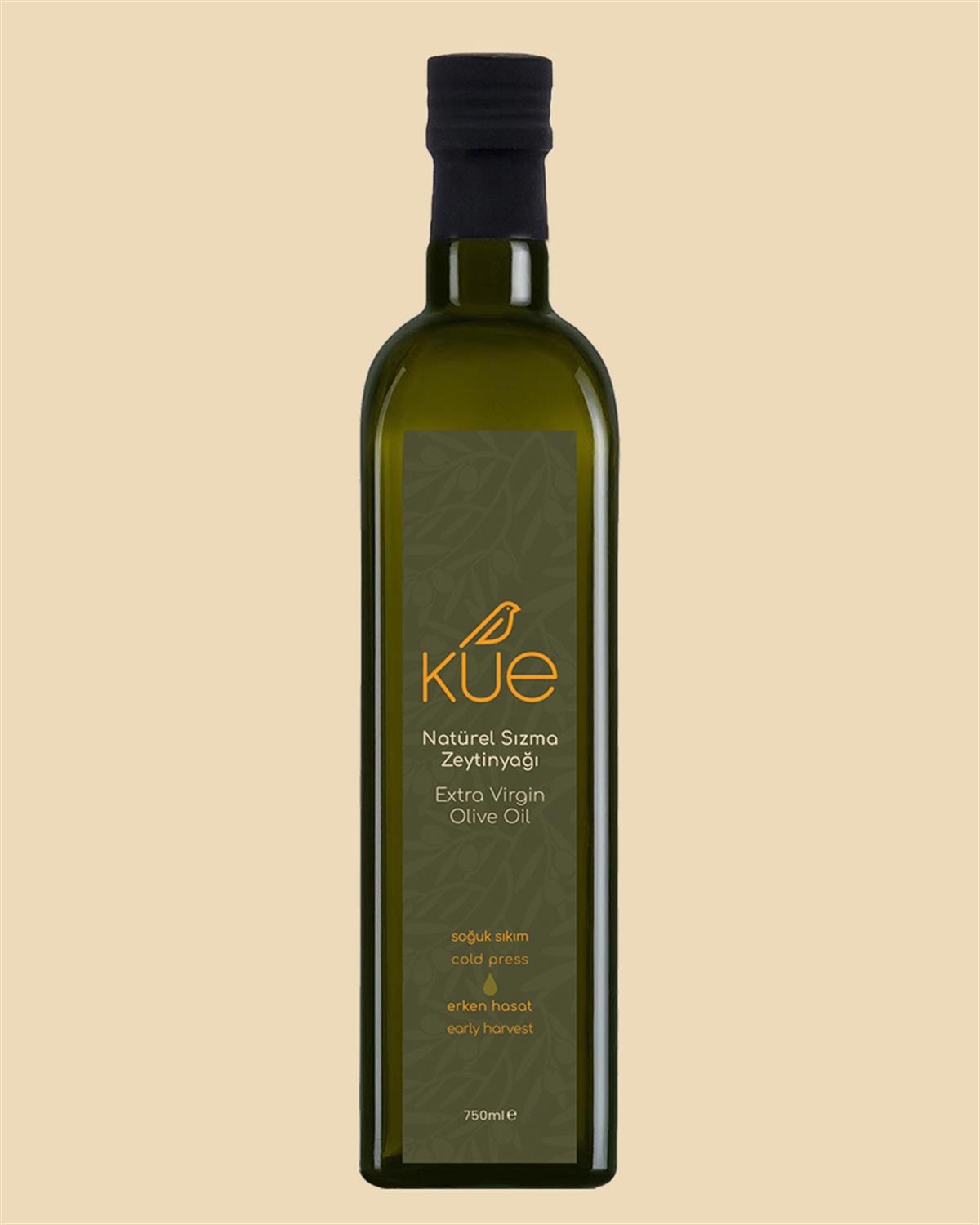 KUE Erken Hasat Soğuk Sıkım Natürel Sızma Zeytinyağı 750ml