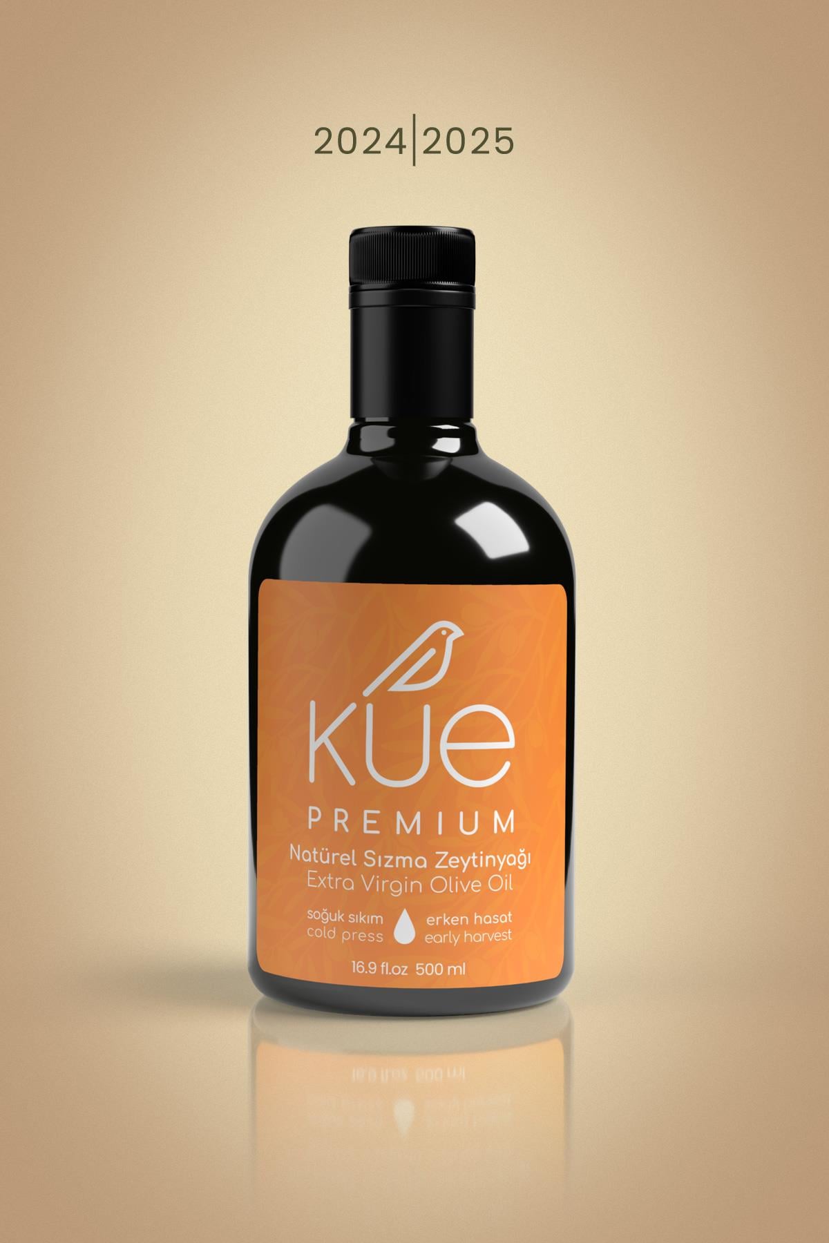 KUE Premium Seri Erken Hasat Soğuk Sıkım Natürel Sızma Zeytinyağı 500ml