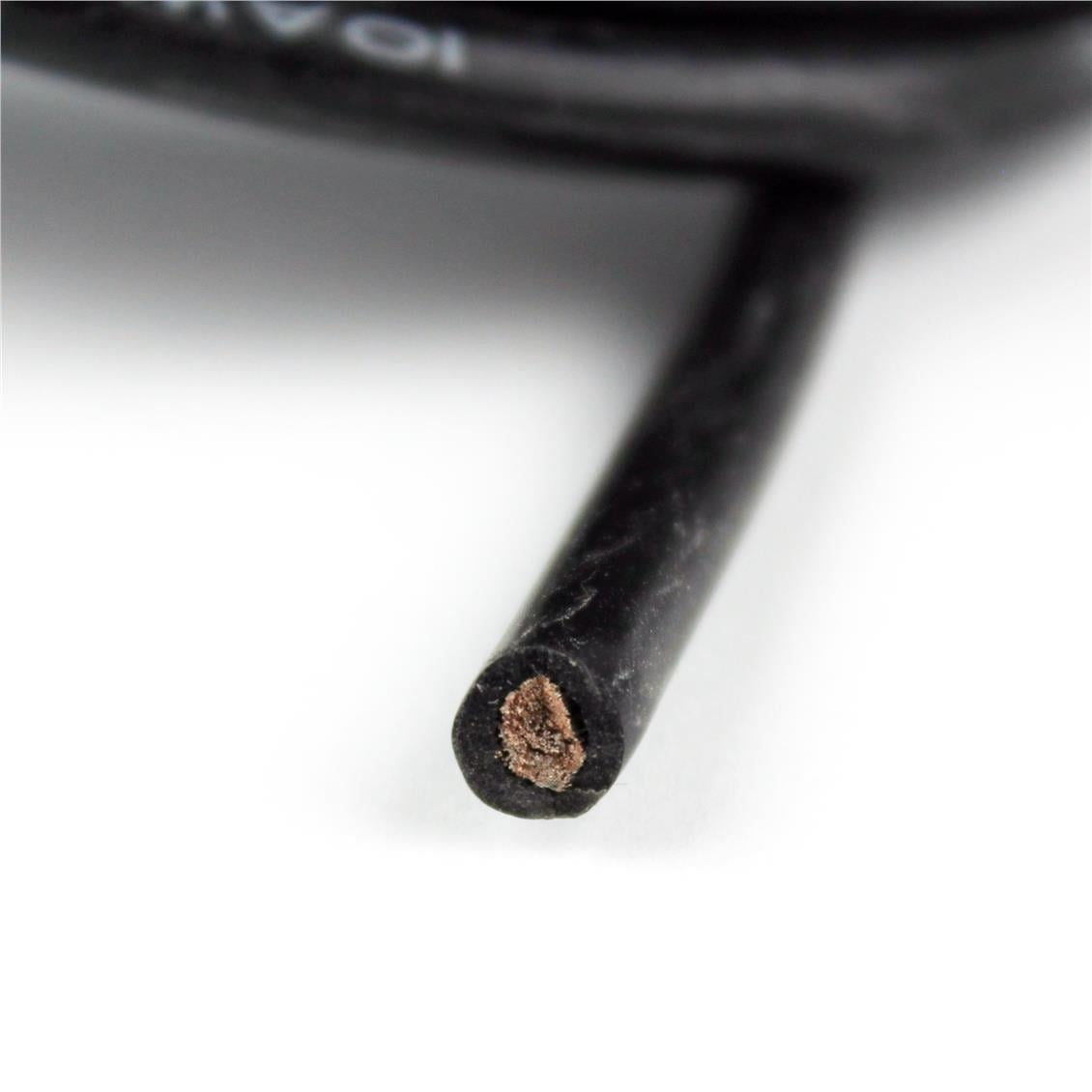 10 AWG / 5.00 mm. Silikon Kablo, Siyah, 3 Metre