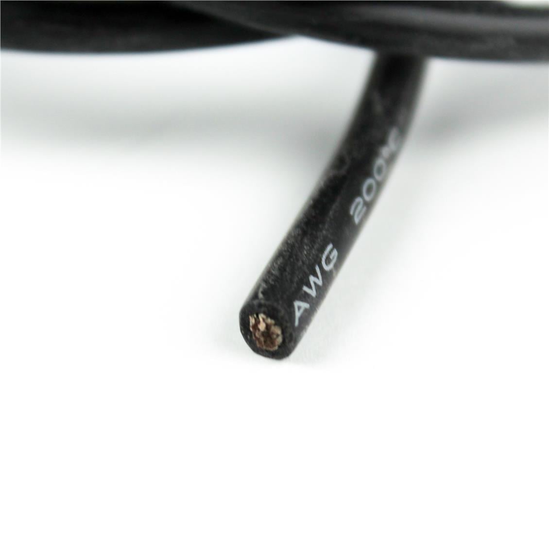 10 AWG / 5.00 mm. Silikon Kablo, Siyah, 1 Metre