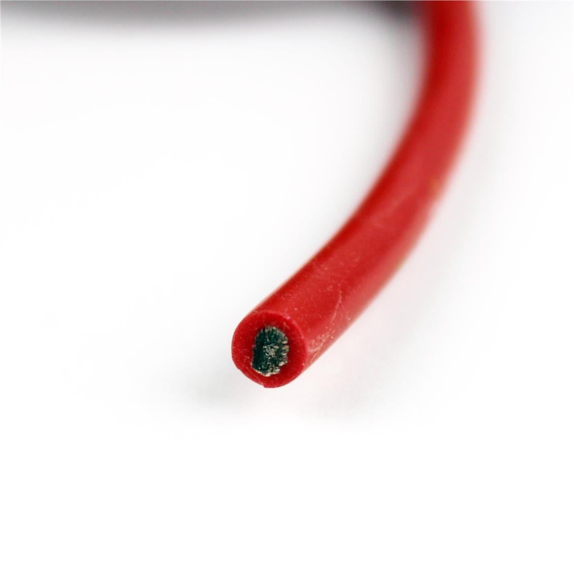 10 AWG / 5.00 mm. Silikon Kablo, Kırmızı, 3 Metre