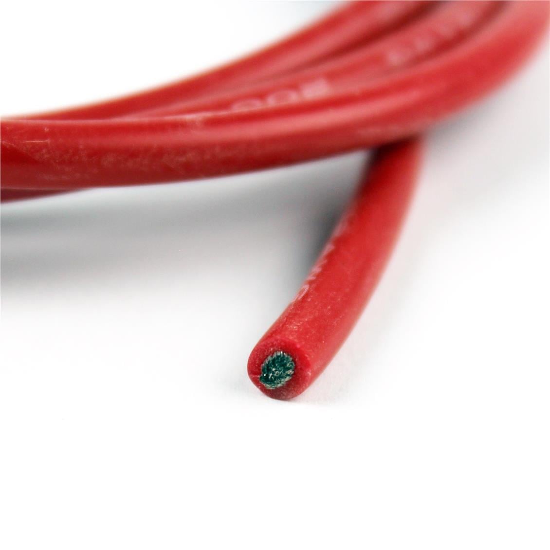 12 AWG / 4.00 mm. Silikon Kablo, Kırmızı, 1 Metre