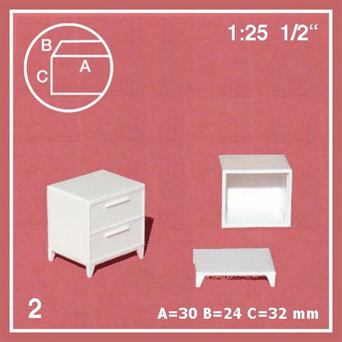 1/25 Bürolar için dolaplar-beyaz-.
