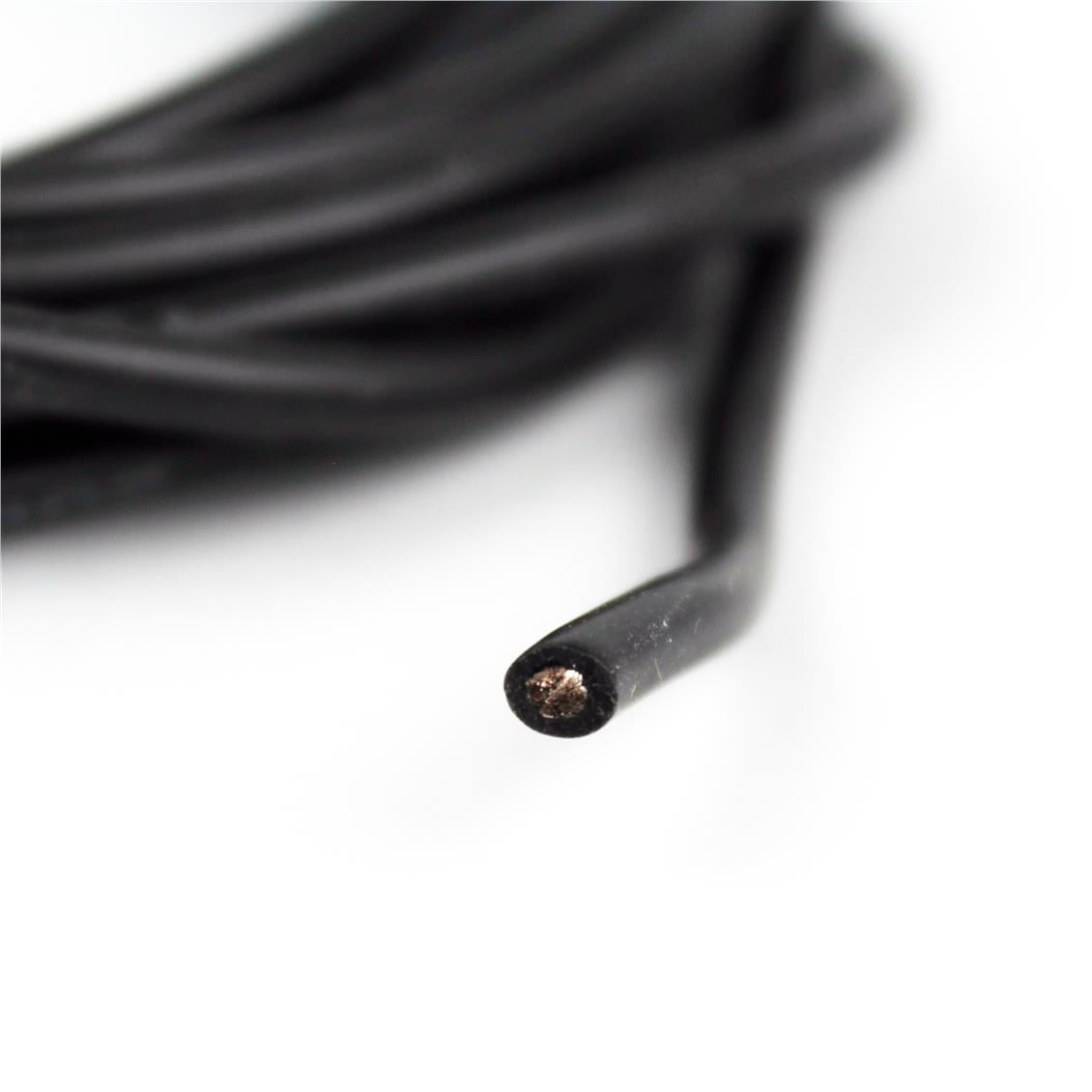 14 AWG / 2.50 mm. Silikon Kablo, Siyah, 3 Metre