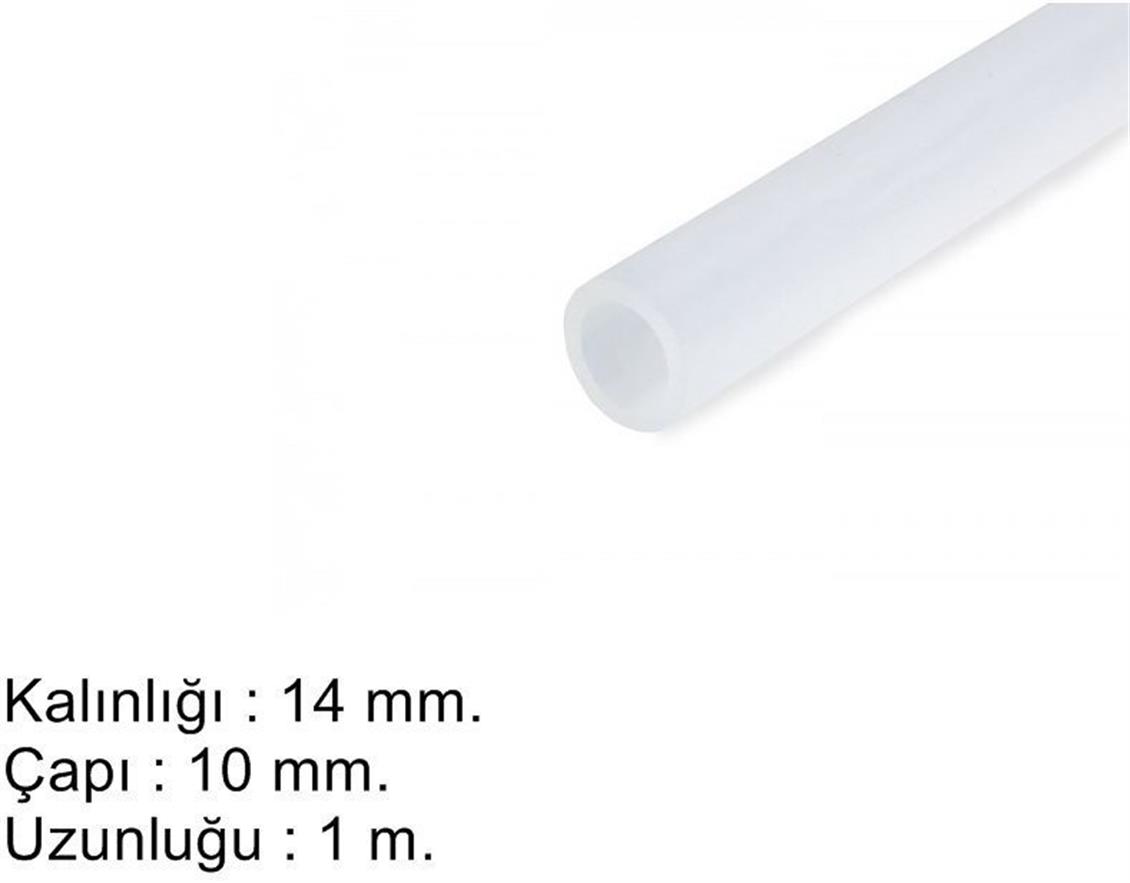 166810 SİLİKON, HORTUM 14 DIŞ / İÇ 10 MM.-UZUNLUK