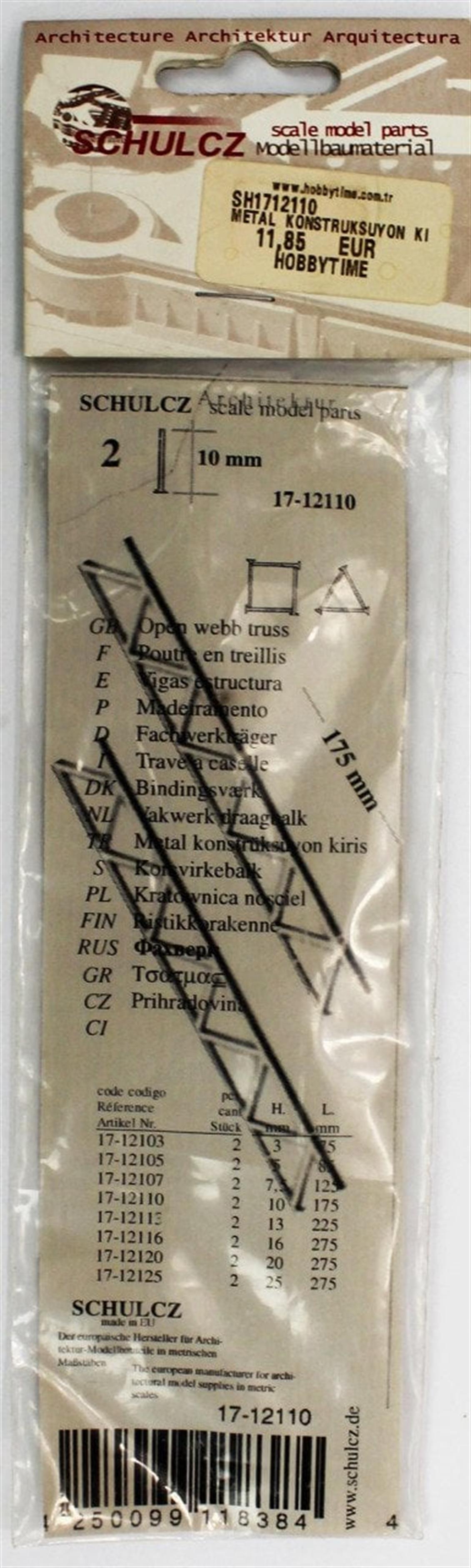 1712110 METAL KONSTRÜKSÜYON KİRİŞ -BEYAZ -10,0X175