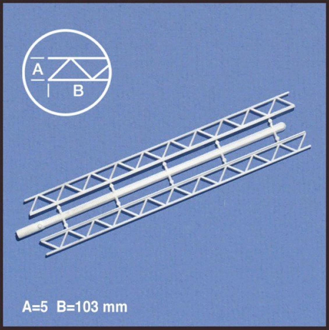 1712120-5 METAL KONSTRÜKSÜYON KİRİŞ -BEYAZ -5,0X10