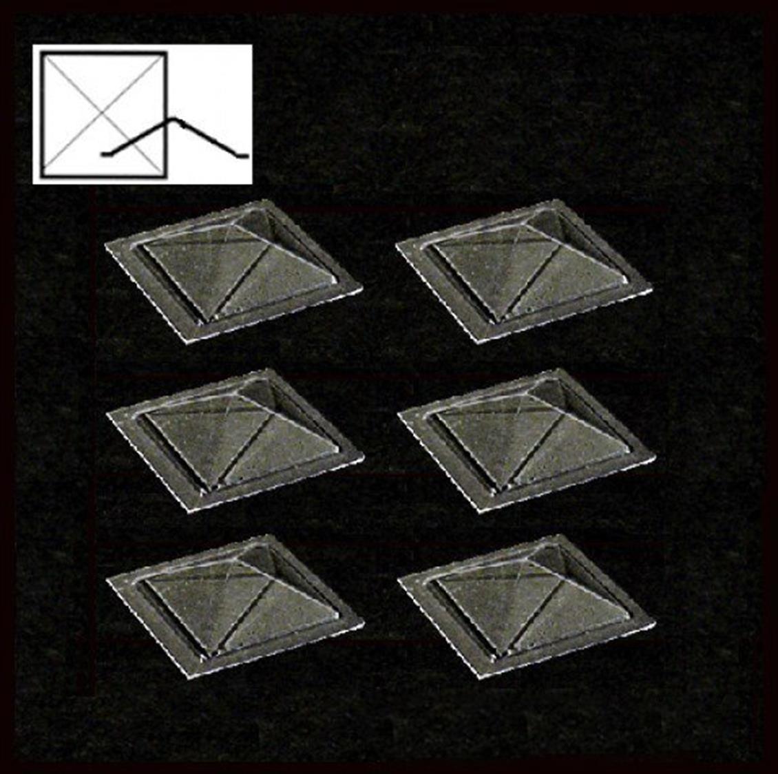 1802400 ATRİUM ŞEFFAF TAVAN-PİRAMİT 30° -ŞEFFAF-40