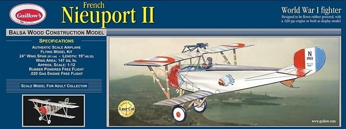 203LC  1/12 NİEUPORT II MODEL KİT - LASER CUT