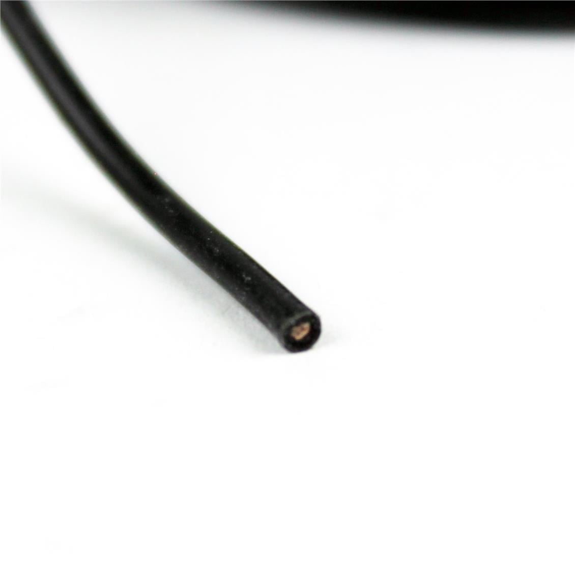 22 AWG / 0.35 mm. Silikon Kablo, Siyah, 300 Metre