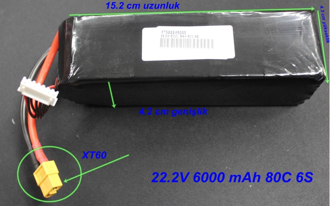 22.2V-6000 MAH-60C-6S