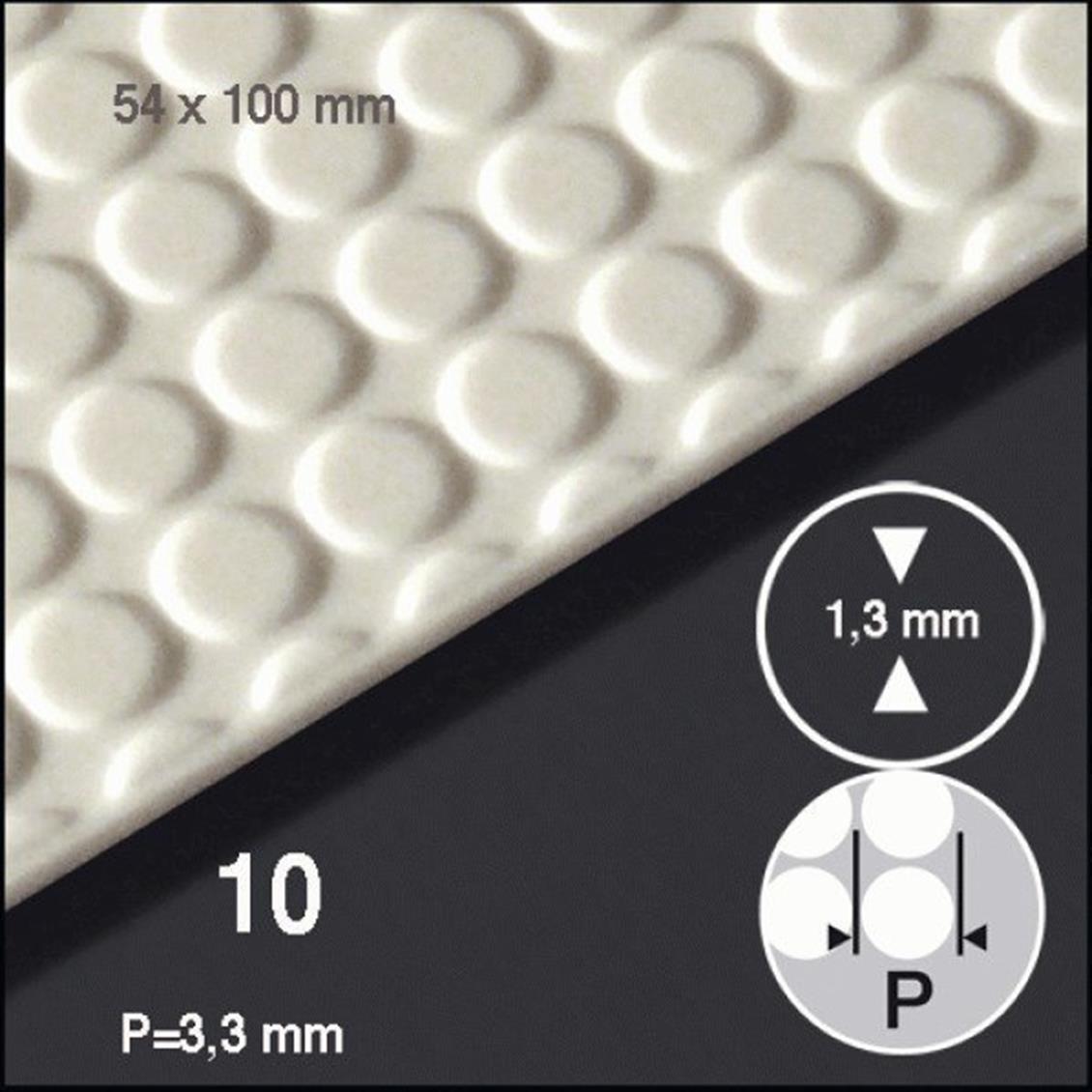 29601333 KAUÇUK ZEMİN KAPLAMA LEVHA-DESENLİ(3,30 M