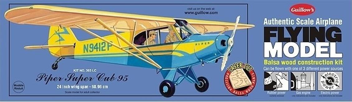 303LC  1/18 PİPER CUB 95 MODEL KİT - LASER CUT